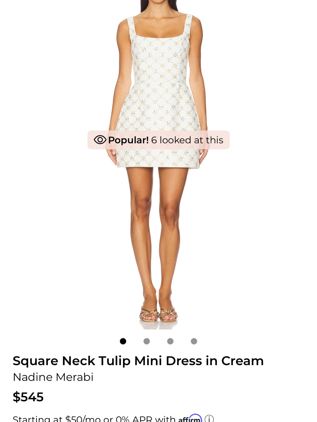 Revolve Mini Dress By Nadine Merabi
